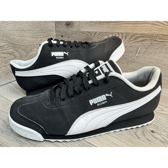 Puma Other - Puma Roma Reversed Classic Black White 392263-02 Men's Size 9.5 Sneakers Shoes